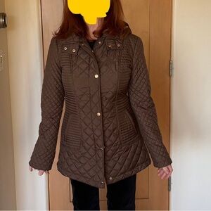 Calvin Klein Quilted Brown Puffer Jacket